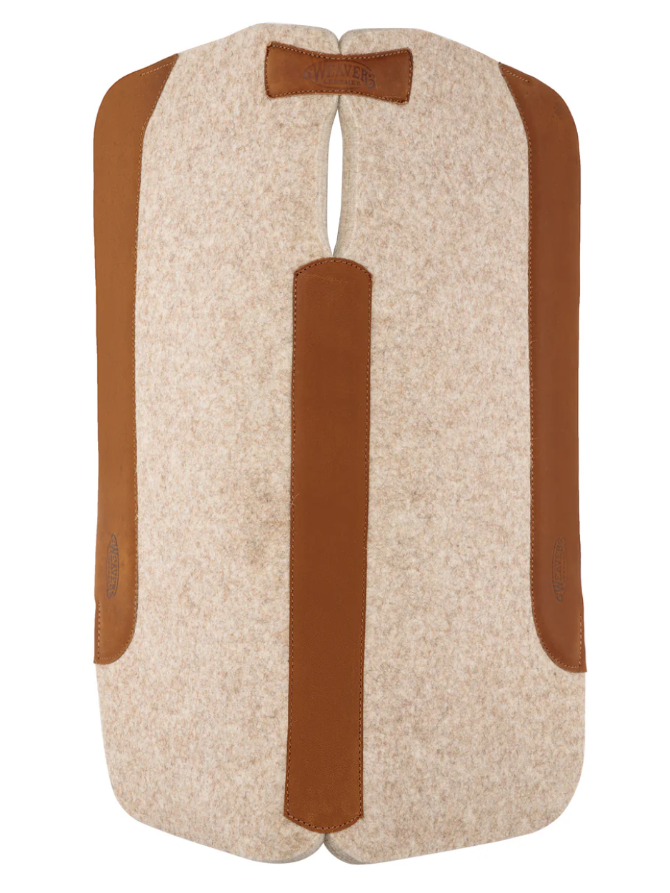 Weaver Leather Tapis de selle de poney entièrement naturel 100 % feutre de laine, gris foncé Weaver Leather Tapis de selle de poney entièrement naturel 100 % feutre de laine, gris foncé