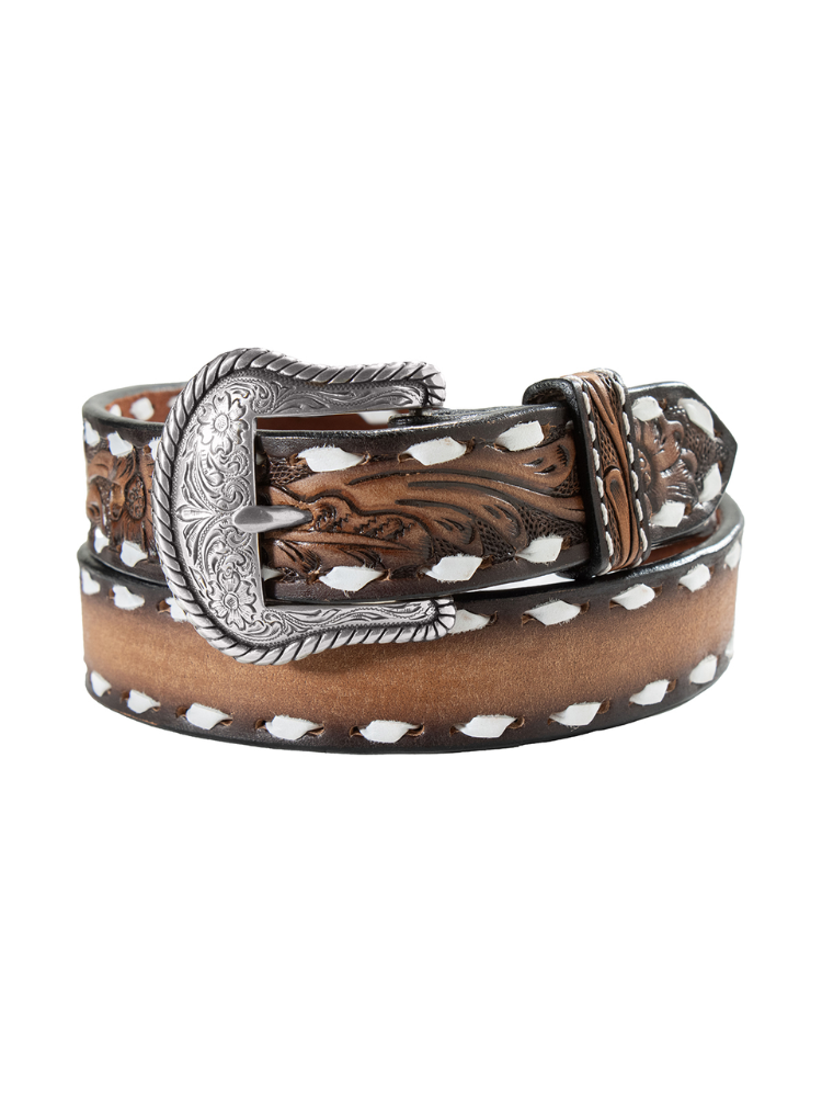"Blank Name" Leather Western Belt - Child