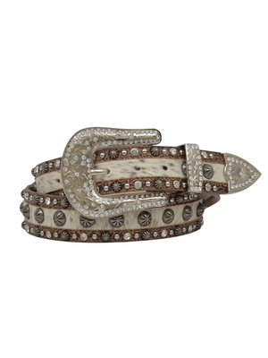 Ceinture Western Hair-On & Studs - Femme