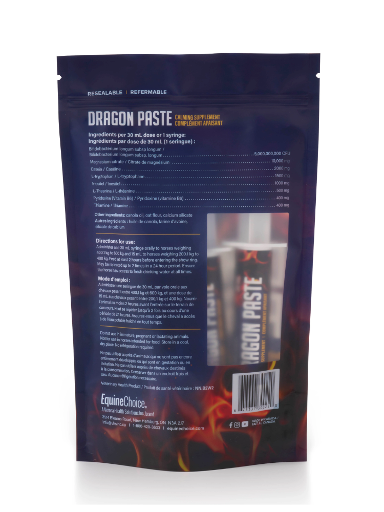 Supplément Calmant Dragon Paste - Paquet de 4