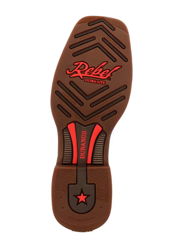 Bottes Western Rebel Ultra Lite Cognac et Sapphire Blue - Homme