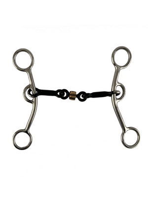 Mors Western JR Cow-Horse avec rouleau cuivre