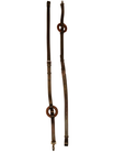 Elastic leather donut reins