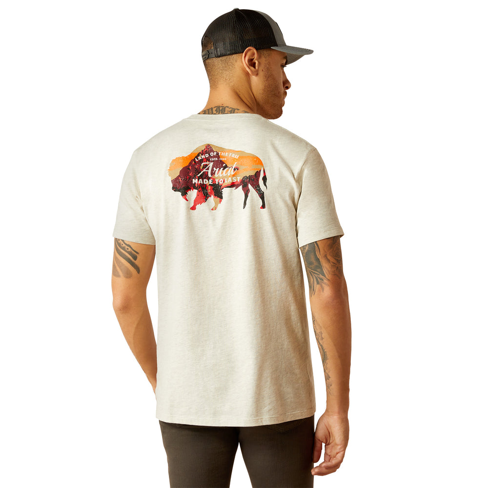 T-shirt Bison Landscape - Homme