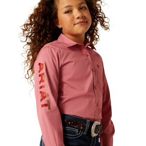 Chemise Western Team Kirby Stretch Mauvewood- Fille