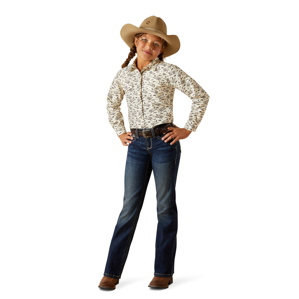 Chemise Western Rodeo Time - Fille
