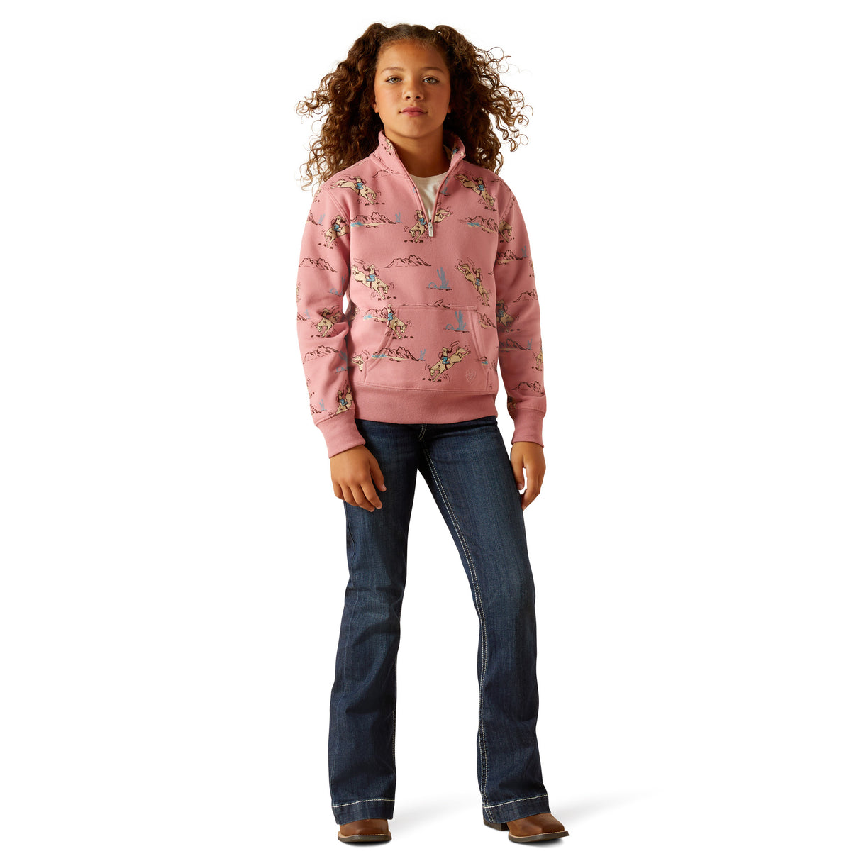 Hoodie 1/4 de Zip Bronc - Fille