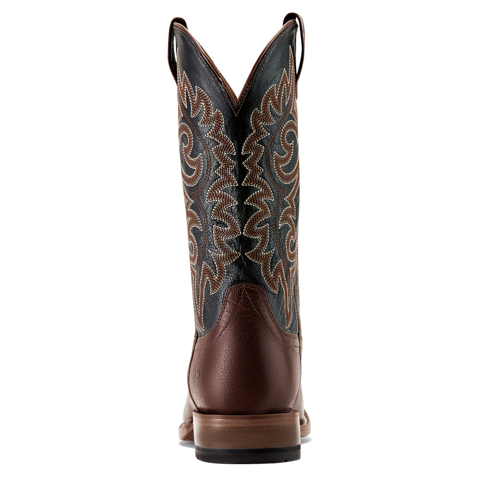 Bottes Western Highbluff à bout carré Semelle de cuir Hickory Smoke - Homme
