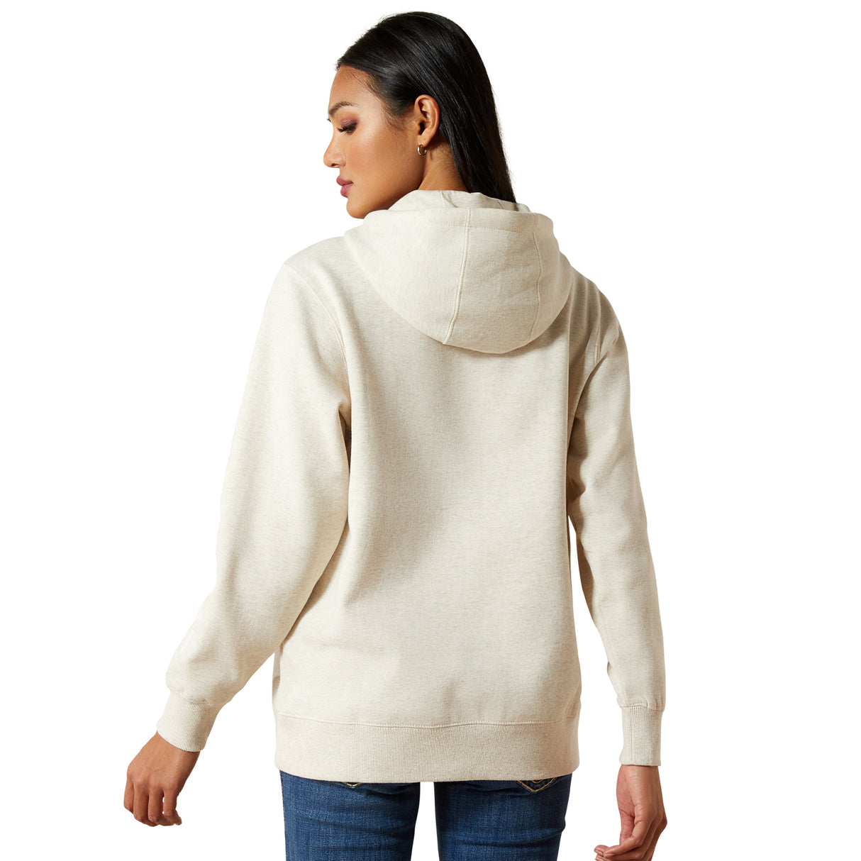 Hoodie Logo Ariat 2.0 Oatmeal - Femme