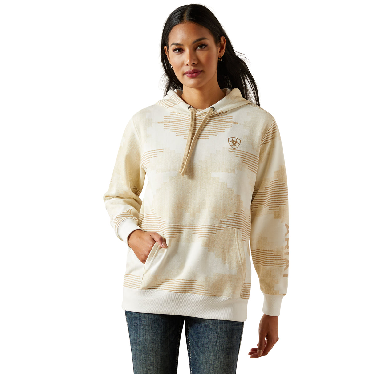 Hoodie Logo 2.0 Sedona Print - Femme
