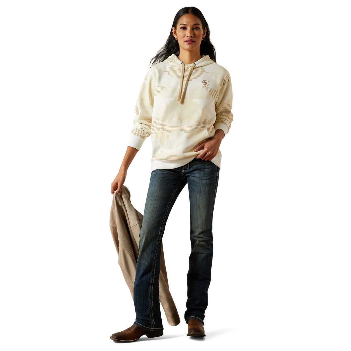 Hoodie Logo 2.0 Sedona Print - Femme