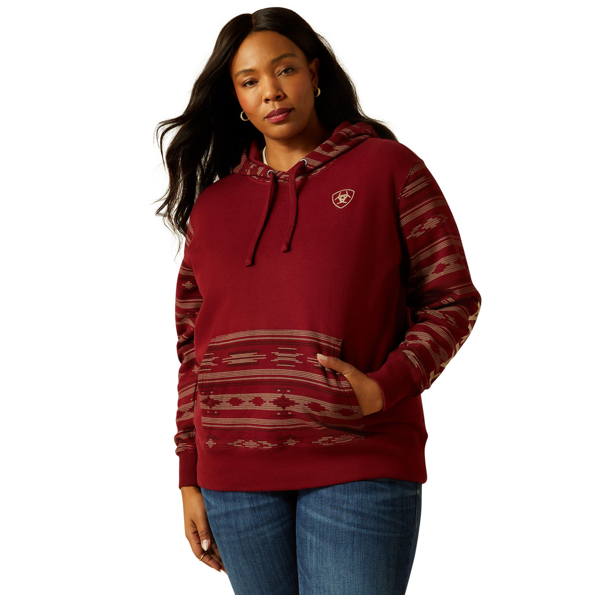 Hoodie Logo 2.0 Montana Print - Femme