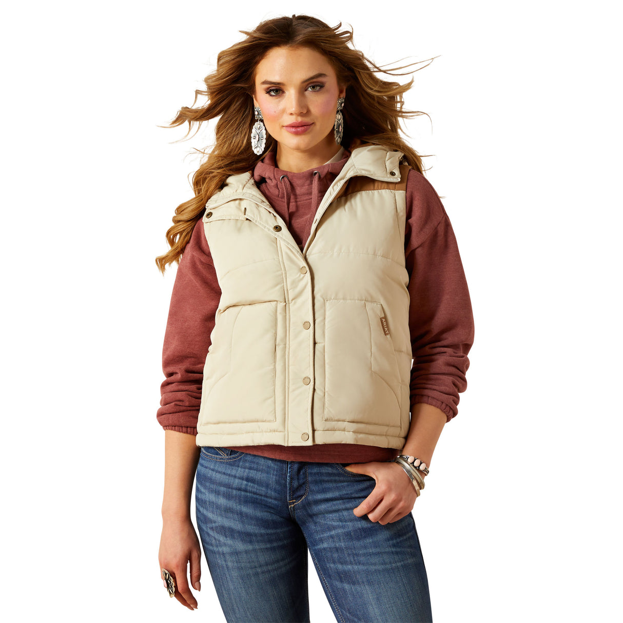 Veste Puffer Sans Manche Frontier Oyster - Femme