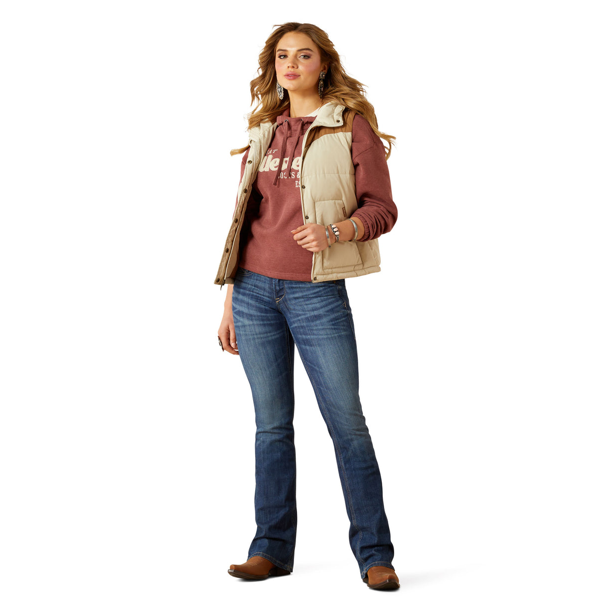 Veste Puffer Sans Manche Frontier Oyster - Femme