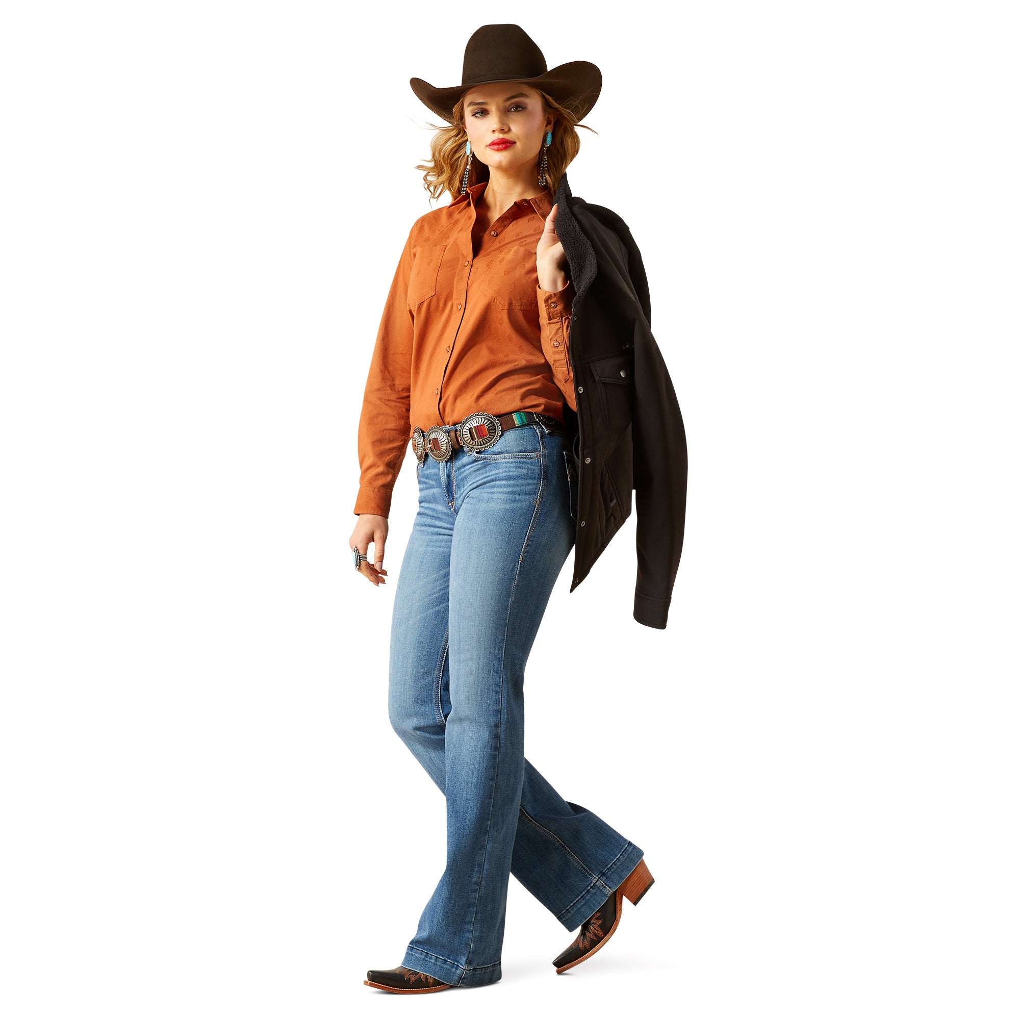 Ariat R.E.A.L. Billie Jean Ladies Shirt - Willa Plaid Floral Ariat R.E.A.L. Billie Jean Ladies Shirt - Willa Plaid Floral