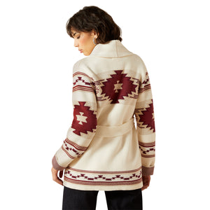 Cardigan Westward Aztecque Crème - Femme