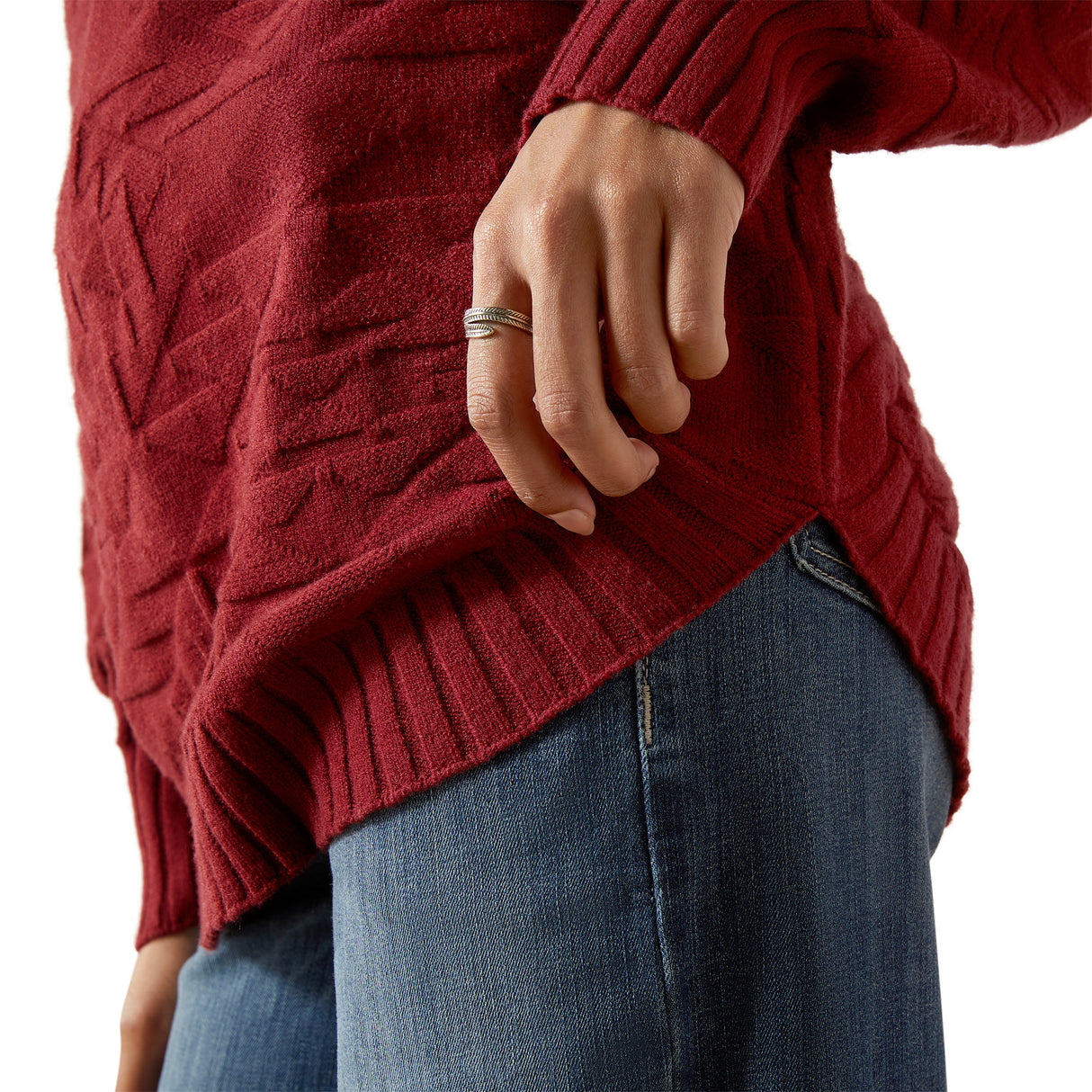 Chandail à Manche Longue Orné Cabarnet - Femme