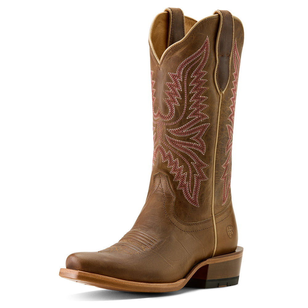 Bottes Western Futurity Flash Totally Tan à semelle de cuir - Femme