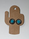 Boucles d'oreilles pierre turquoise