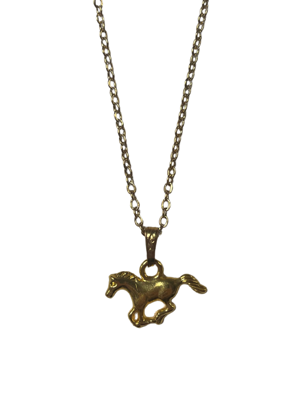 Horse collar at a gallop