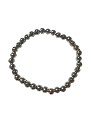 Silver bead bracelet