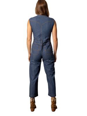 Jumpsuit en jeans Hadley Mini-Stripe - Femme