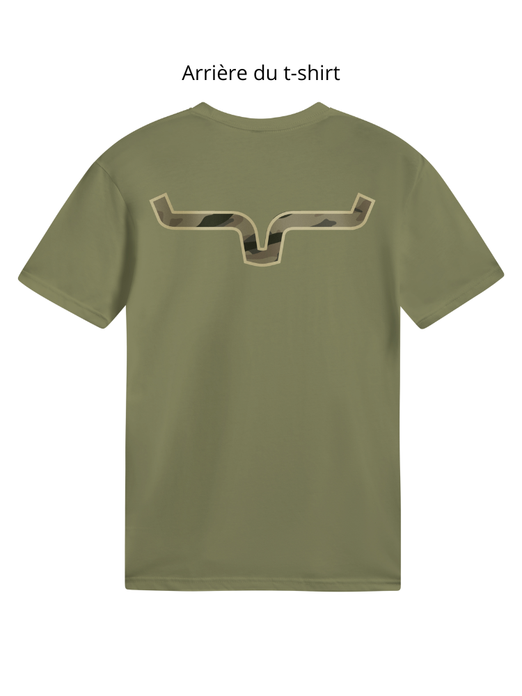 T-Shirt Camo Back - Homme