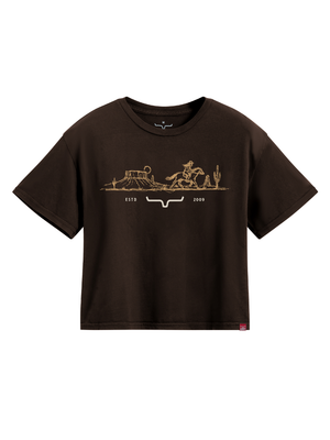 T-Shirt Go West écourté - Femme
