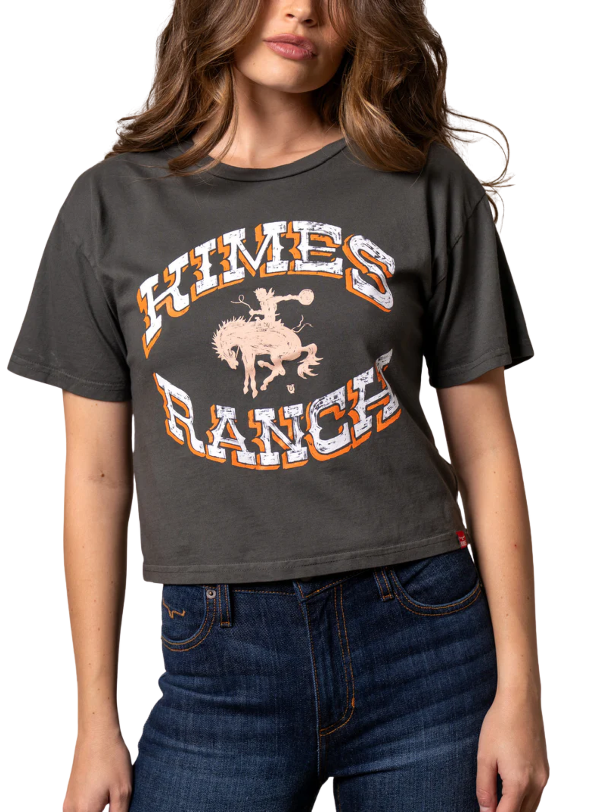 T-Shirt Crop Lucky B Bucking - Femme