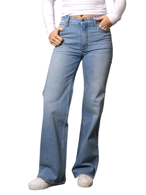 Jeans Western Zoey Light Wash Wide Leg - Femme