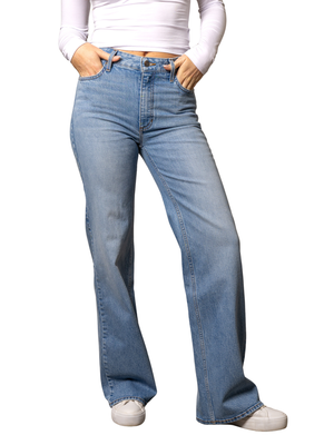 Jeans Western Zoey Light Wash Wide Leg - Femme