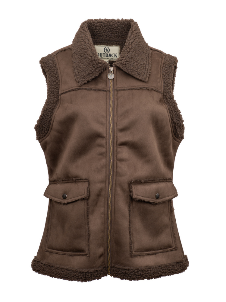 Veste sans manches Kimberly Chocholat - Femme
