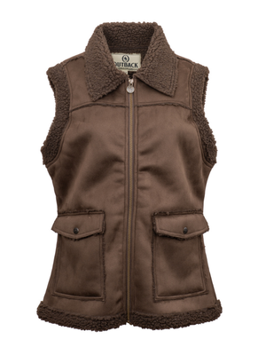 Veste sans manches Kimberly Chocholat - Femme