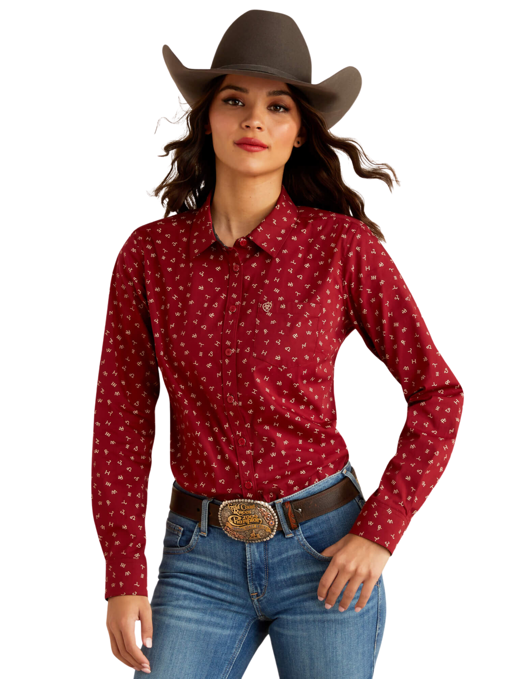 Chemise Kirby Stretch Cattle Brand - Femme