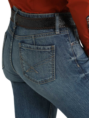 Western Jeans Mid Rise Slim Trouser Lynden Medium Stone - Women's