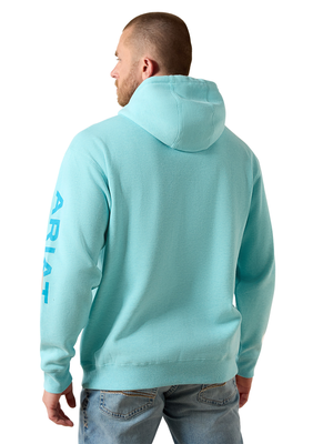Hoodie Logo Aqua - Homme