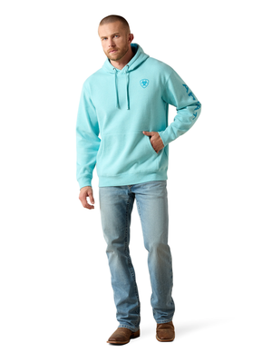 Hoodie Logo Aqua - Homme