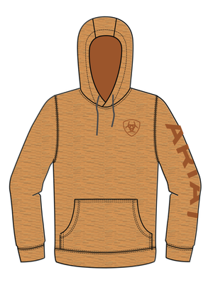 Hoodie Logo Tan - Homme