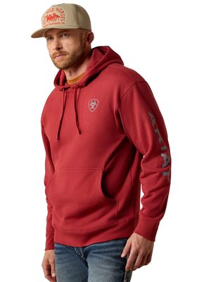 Chandail à capuchon Logo Brick Red - Homme