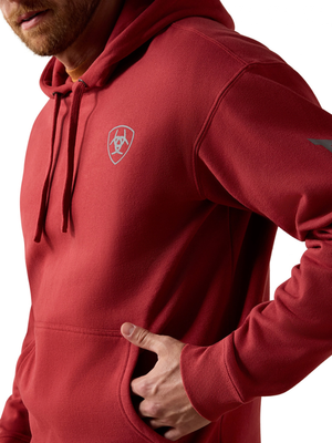 Chandail à capuchon Logo Brick Red - Homme