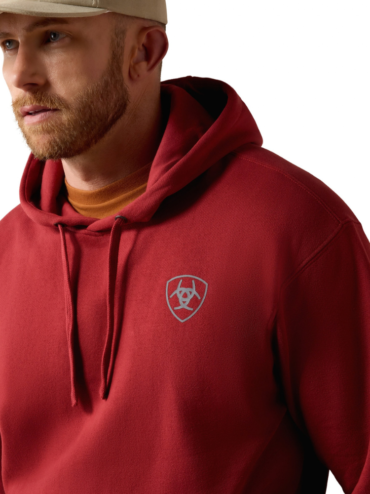 Chandail à capuchon Logo Brick Red - Homme