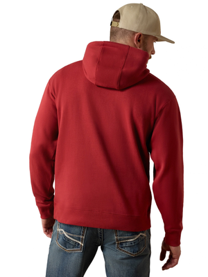 Chandail à capuchon Logo Brick Red - Homme