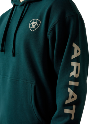 Chandail à capuchon Ariat Logo Sea Moss - Homme