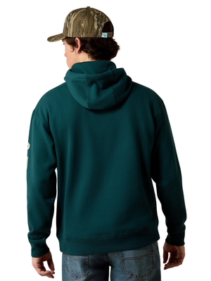 Chandail à capuchon Ariat Logo Sea Moss - Homme