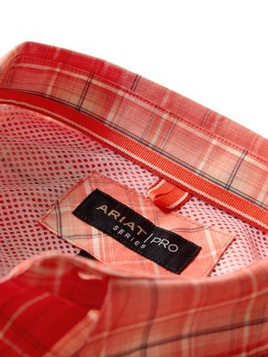 Chemise Pro Series Noble Hot Coral Plaid - Homme