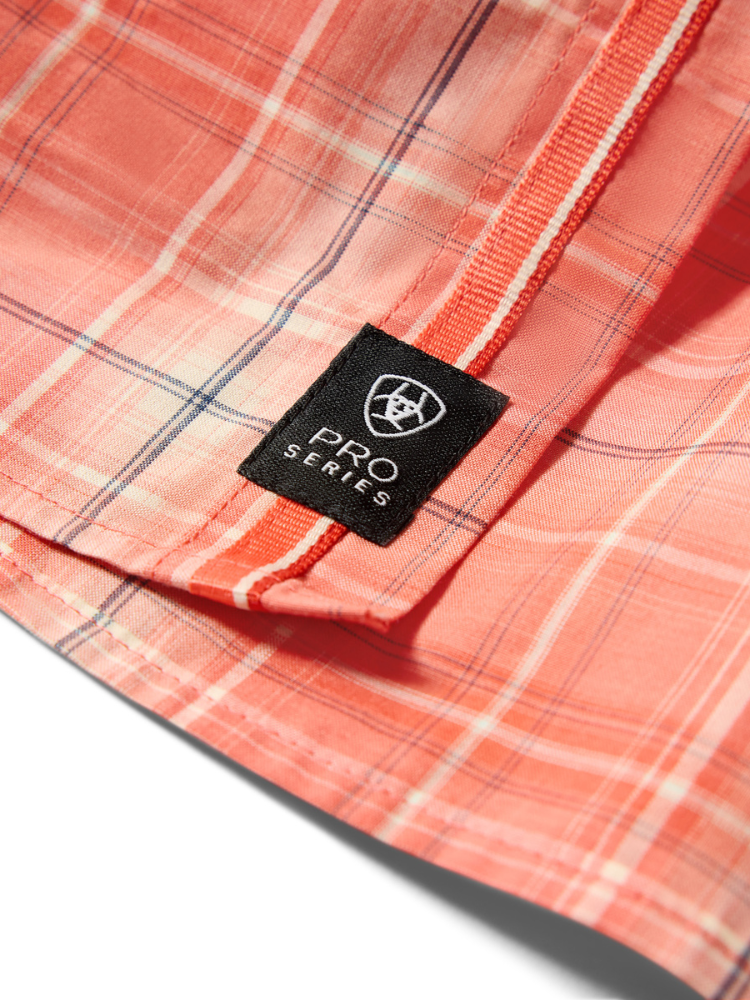 Chemise Pro Series Noble Hot Coral Plaid - Homme