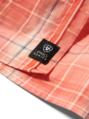 Chemise Pro Series Noble Hot Coral Plaid - Homme