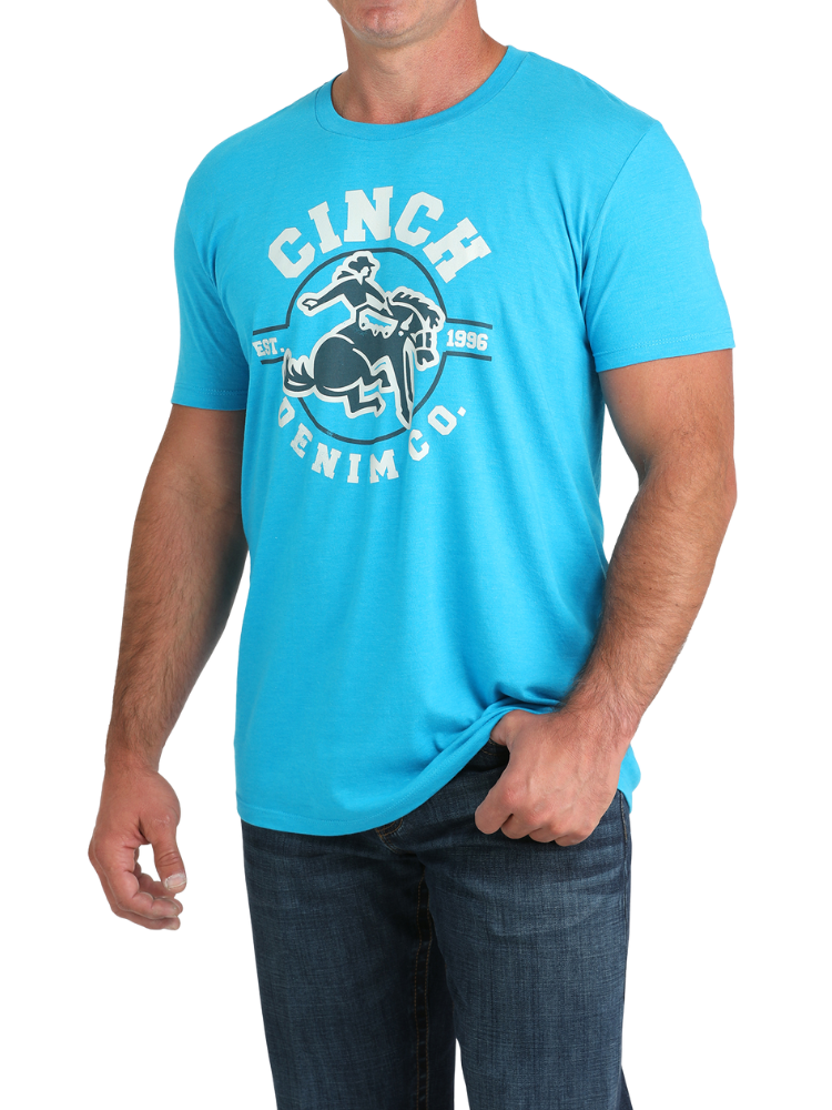 Cinch Bronc Roder CINCH Bronc Denim Co T-Shirt - Men | MTT1690693 | La Chambrière