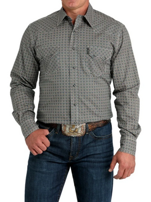 Modern Printed Western Shirt - Men