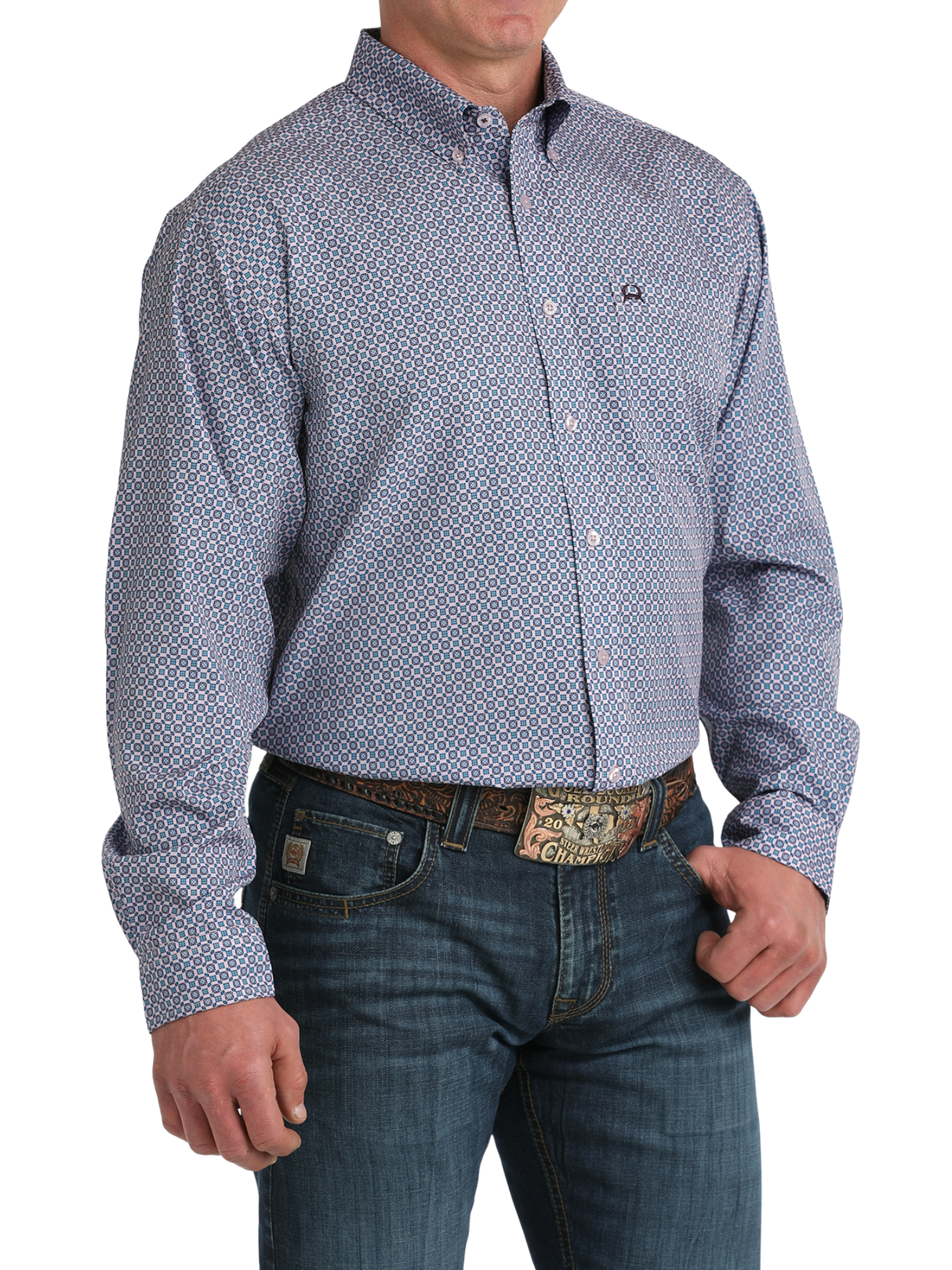 Arenaflex Lilac Western Athletic Shirt - Men's